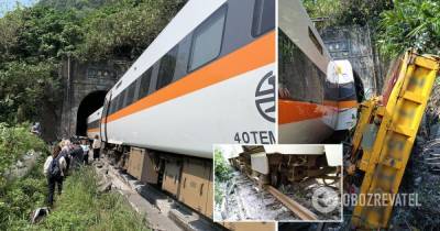 В Тайване сошел с рельсов пассажирский поезд: есть жертвы – фото, видео ЧП
