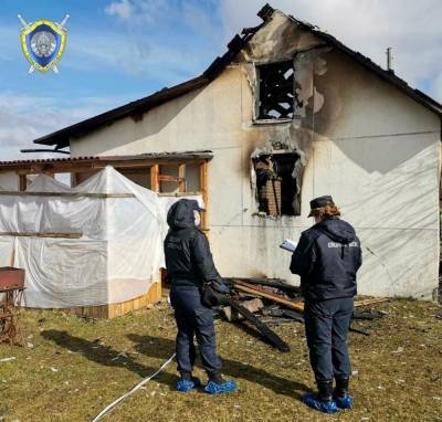 Бабушка и внук погибли на пожаре в Пуховичском районе