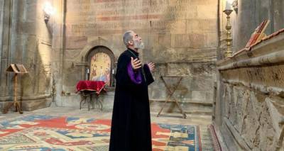 Архиепископ Паргев Мартиросян посетил монастырь Гандзасар