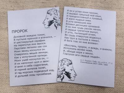 В Покрове на экспертизу отправили листовки со стихотворением Пушкина