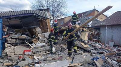 В Киеве в результате взрыва разрушены два жилых дома