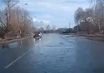 Участок трассы Рязань – Спасск – Ижевское затопило