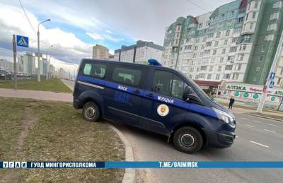 Милицейский микроавтобус попал в ДТП в Минске