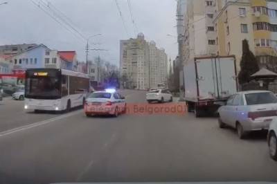 В Белгороде пьяный лихач устроил гонки с полицией