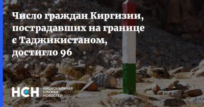 Число граждан Киргизии, пострадавших на границе с Таджикистаном, достигло 96