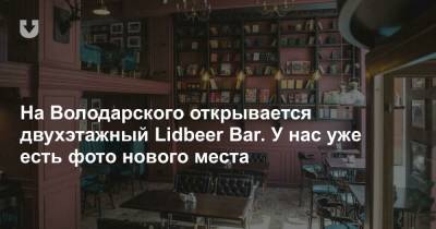 На Володарского открывается двухэтажный Lidbeer Bar. У нас уже есть фото нового места
