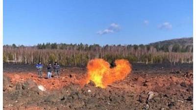 Газопровод в селе Серменево в Башкирии загорелся после разгерметизации