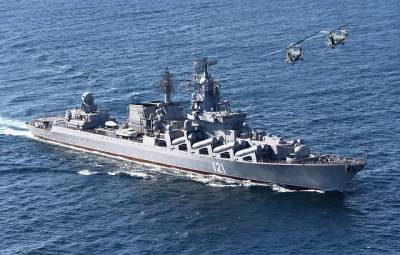 Ракетный крейсер “Москва” впервые выполнил стрельбу комплексом “Базальт” в Черном море