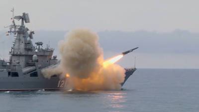 Крейсер "Москва" испытал ракету "Вулкан" в Черном море