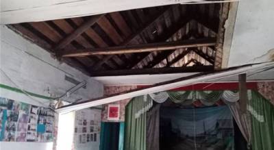 Потолок обрушился в сельском клубе в Батыревском районе
