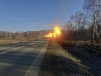 В Башкирии на трассе от Магнитогорска до Уфы произошел взрыв на газопроводе