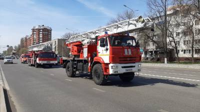 Автопробег пожарной техники устроили в Липецке