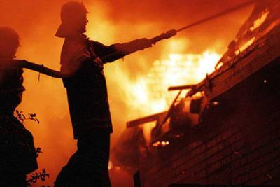 В очередной раз в Ивановской области ночью сгорел частный дом