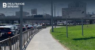 В Казани закрыли поворот на улицу Тихомирнова