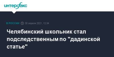 Челябинский школьник стал подследственным по "дадинской статье"