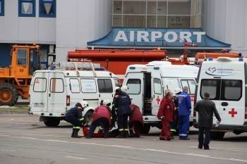 Спецслужбы и авиапредприятие «Северсталь» спасают «пострадавших» в ДТП