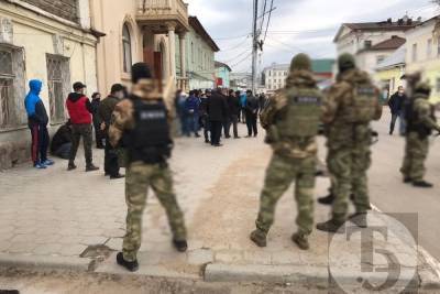 В Туле на улице Пирогова силовики вышли на масштабную проверку мигрантов