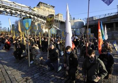В МИД Украины раскритиковали марш в честь дивизии СС "Галичина"