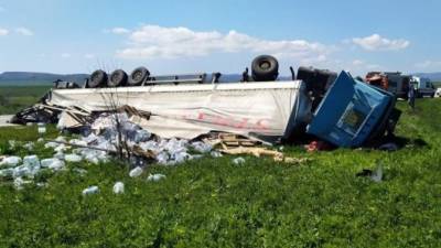 В Крыму в ДТП с грузовиком погиб человек