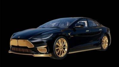 Седан Tesla Model S стал объектом дикого тюнинга