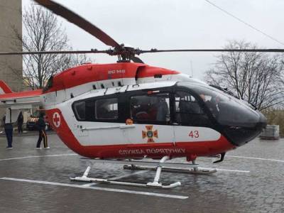 На Львовщине вертолет ГСЧС спас жизнь мужчине
