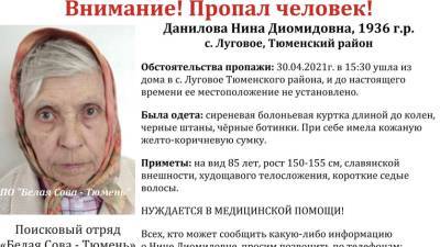 Около Тюмени пропала 85-летняя бабушка