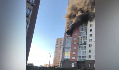 В Уфе эвакуировали 92 человека из горящего 18-этажного дома