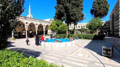 Журналисты ФАН ознакомились с уникальным дворцом в Старом городе Дамаска
