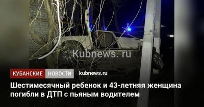 Семимесячный ребенок и 43-летняя женщина погибли в ДТП с пьяным водителем - kubnews.ru - Сочи - Краснодарский край - район Новокубанский