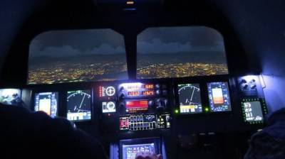 Ночные учебные полеты военно-транспортной авиации ЗВО попали на видео