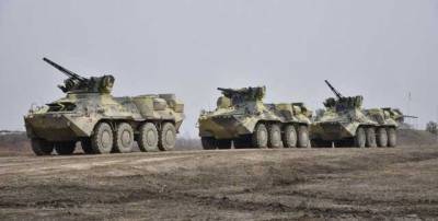 В оккупированном Крыму заметили скопление российской бронетехники