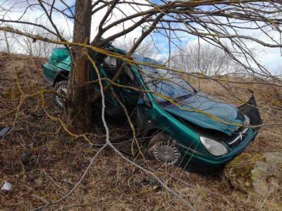 Серьезное ДТП возле Ошмян: водитель не справилась с управлением и врезалась в дерево