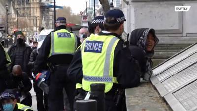 Массовые столкновения и задержания на протестной акции в Лондоне — видео