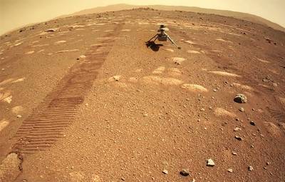 Perseverance высадил на грунт первый марсианский вертолёт Ingenuity