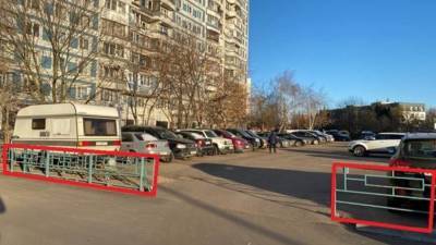 Бесплатную парковку оборудовали на месте объекта самостроя в Солнцево