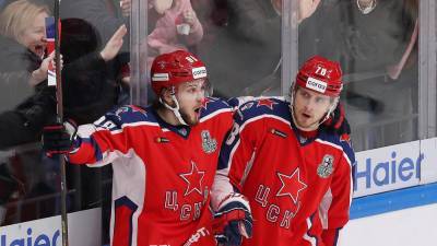 Хоккеисты ЦСКА победили СКА во втором матче полуфинала Кубка Гагарина