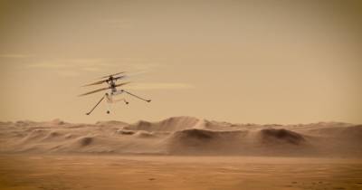 Вертолет Ingenuity успешно выгрузился на поверхность Марса (фото)