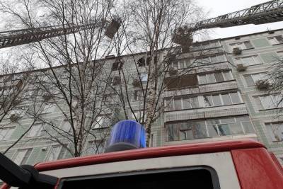 Пожар произошел на северо-востоке Москвы
