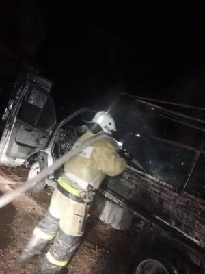 В Астраханской области за сутки сгорели три хозпостройки и автомобиль