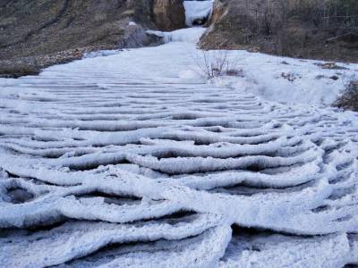 Почти как в Турции: краевед поделился фотографиями калуского Памуккале – соляной реки