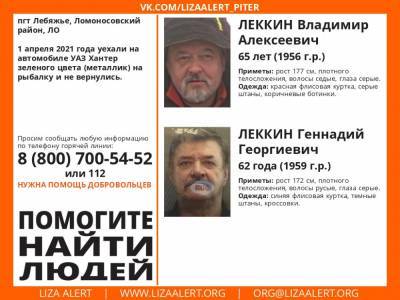Двух пропавших рыбаков разыскивают в Ломоносовском районе