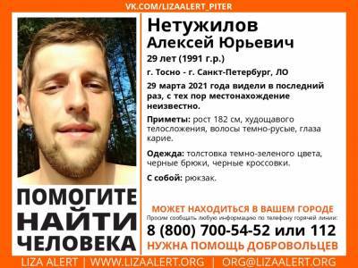 В Тосно без вести пропал 29-летний мужчина