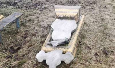 На Виннитчине подростки устроили погром на сельском кладбище