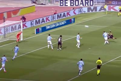 Гьязи забил в ворота «Лацио» фантастический гол в падении через себя