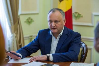 Додон: Парламент Молдавии режимом ЧП ответил на хаос безвластия Санду