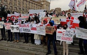 Белорусы Киева в очередной раз собрались на Майдане Независимости