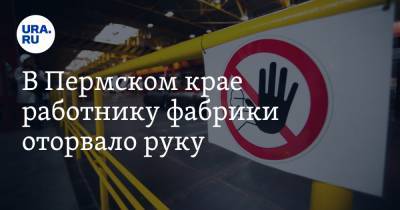 В Пермском крае работнику фабрики оторвало руку