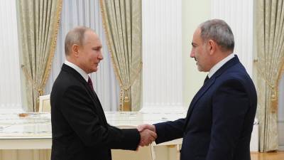 Путин и Пашинян обсудят решение проблем в Нагорном Карабахе