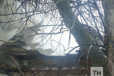 На тушение пожара в доме под Казанью пришлось подвозить воду