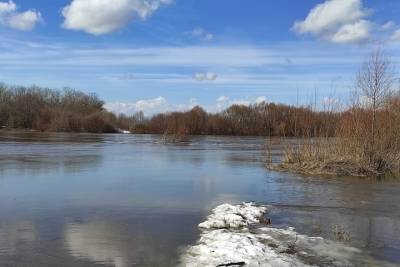 В Рязани из-за половодья река Ока соединилась с Ореховым озером